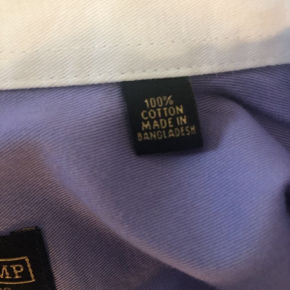 Donald J. Trump Mens Dress Shirt Purple Point Collar Pocket French Cuff 16 - Picture 6 of 9